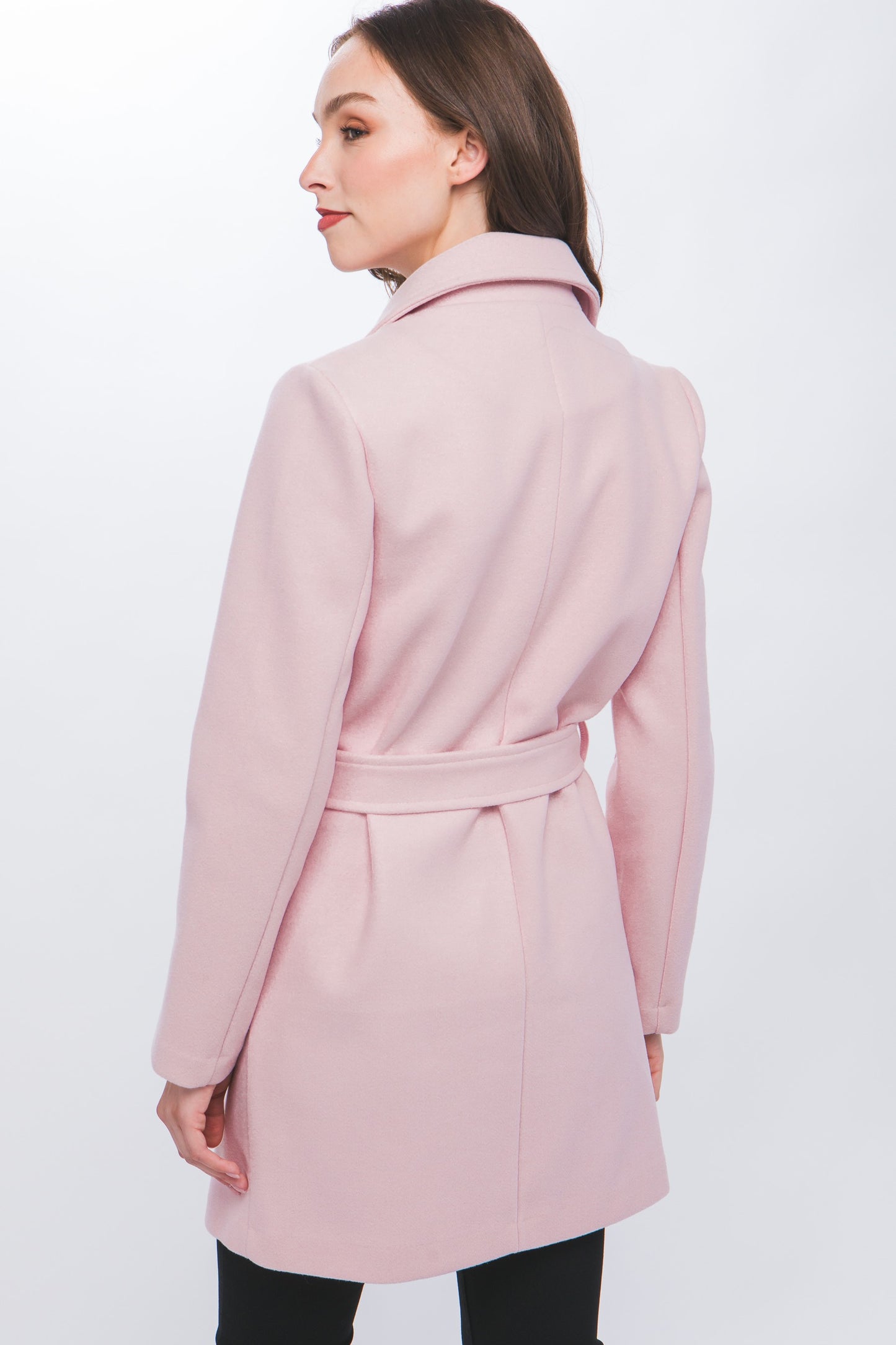 Belted Lapel Collared Trench Coat