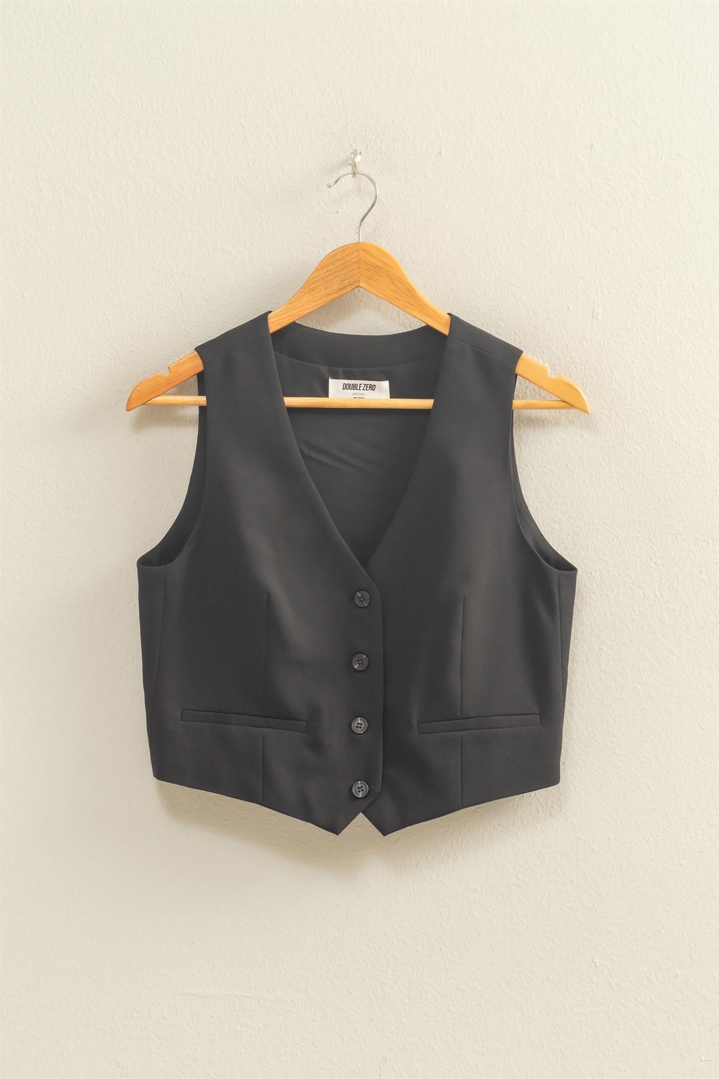 Tailored Button-down Vest