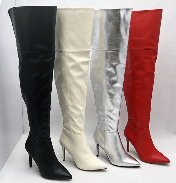 over the knee stiletto boot