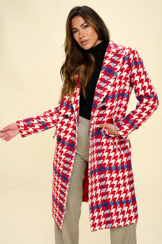 Plaid Wool Coat