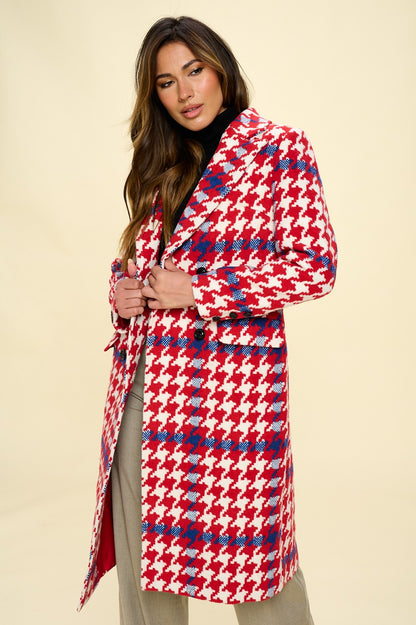 Plaid Wool Coat