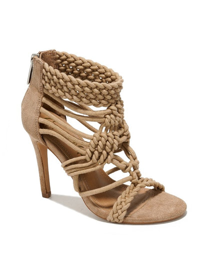 Braided Rope Stiletto Heel Sandal