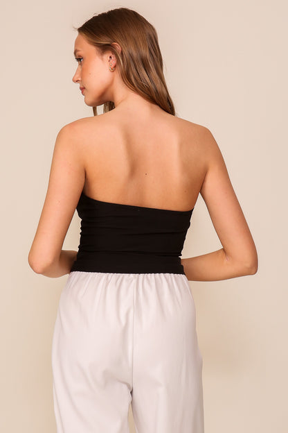 hook & eye strapless corset top