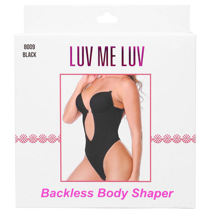 open back plunge front bodysuit shaper