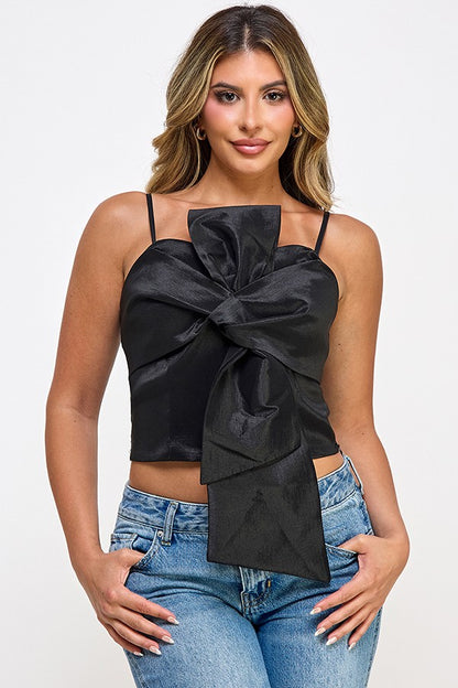 Strapless bow top