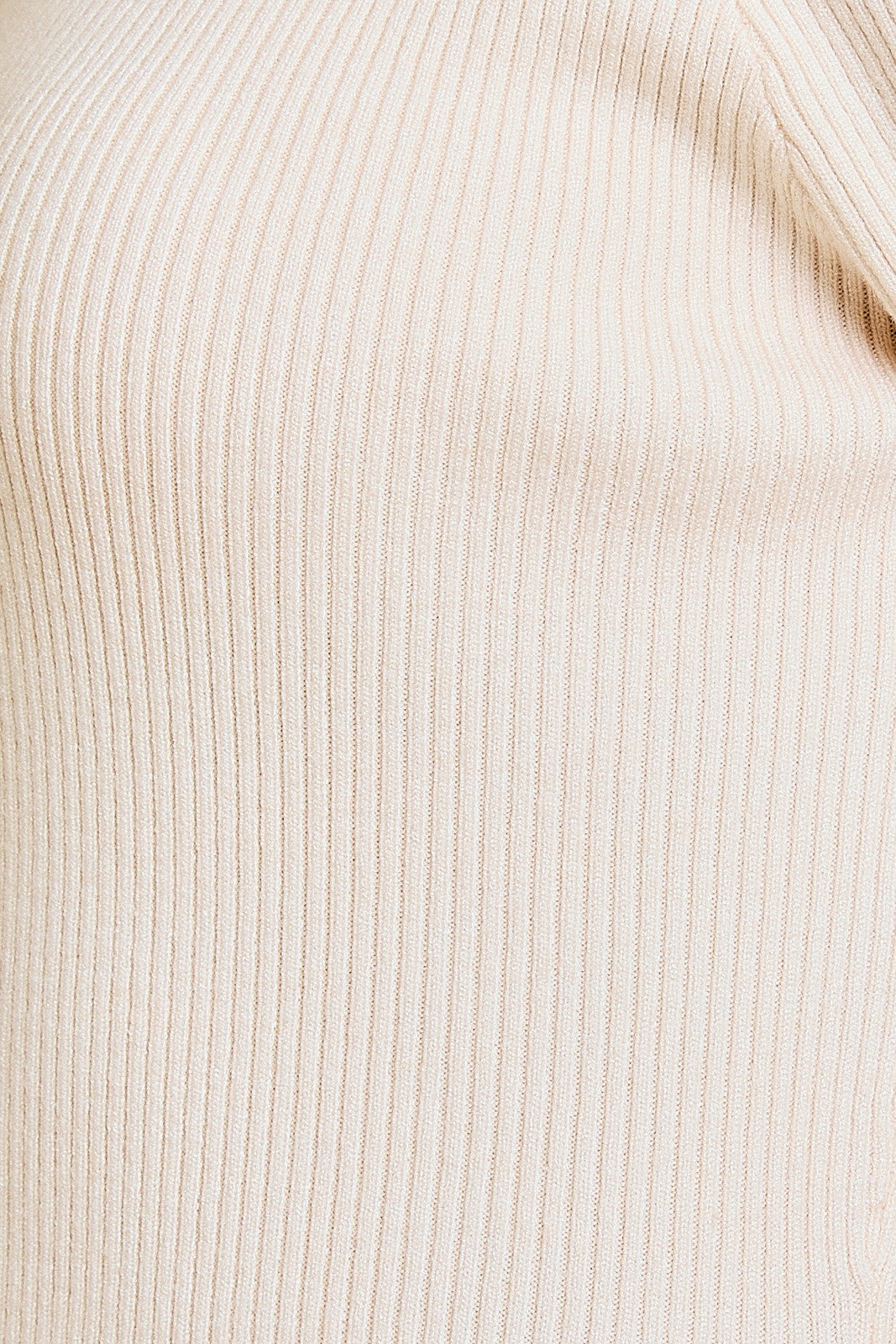 Side Slit Off Shoulder Sweater Top