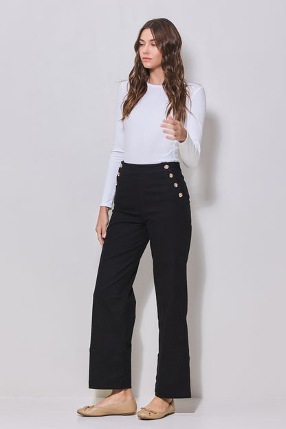 Gold Button Trousers