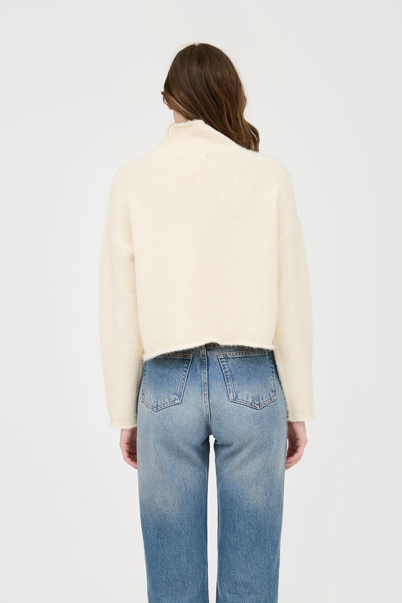 boxy turtleneck sweater