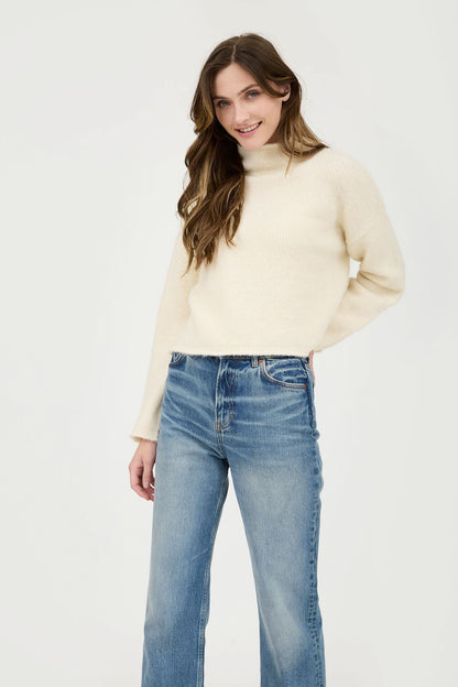 boxy turtleneck sweater