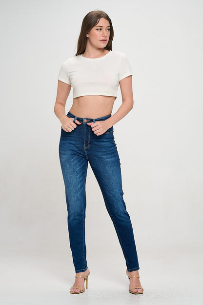 Premium Stretch High Waisted Skinny Jeans
