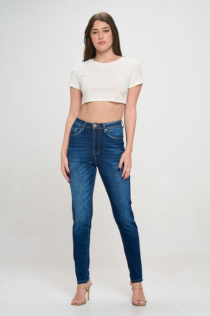 Premium Stretch High Waisted Skinny Jeans