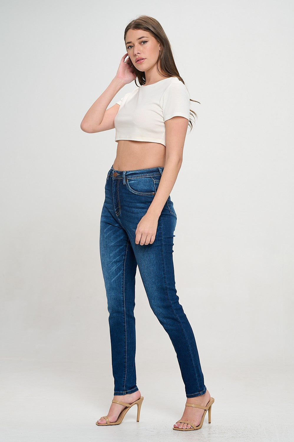 Premium Stretch High Waisted Skinny Jeans