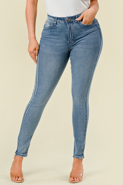 BO-300 Stretch High Waisted Skinny Jeans