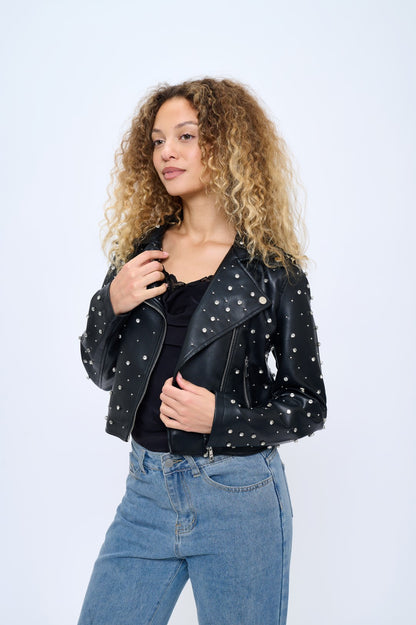 Starlight Studded Moto Jacket