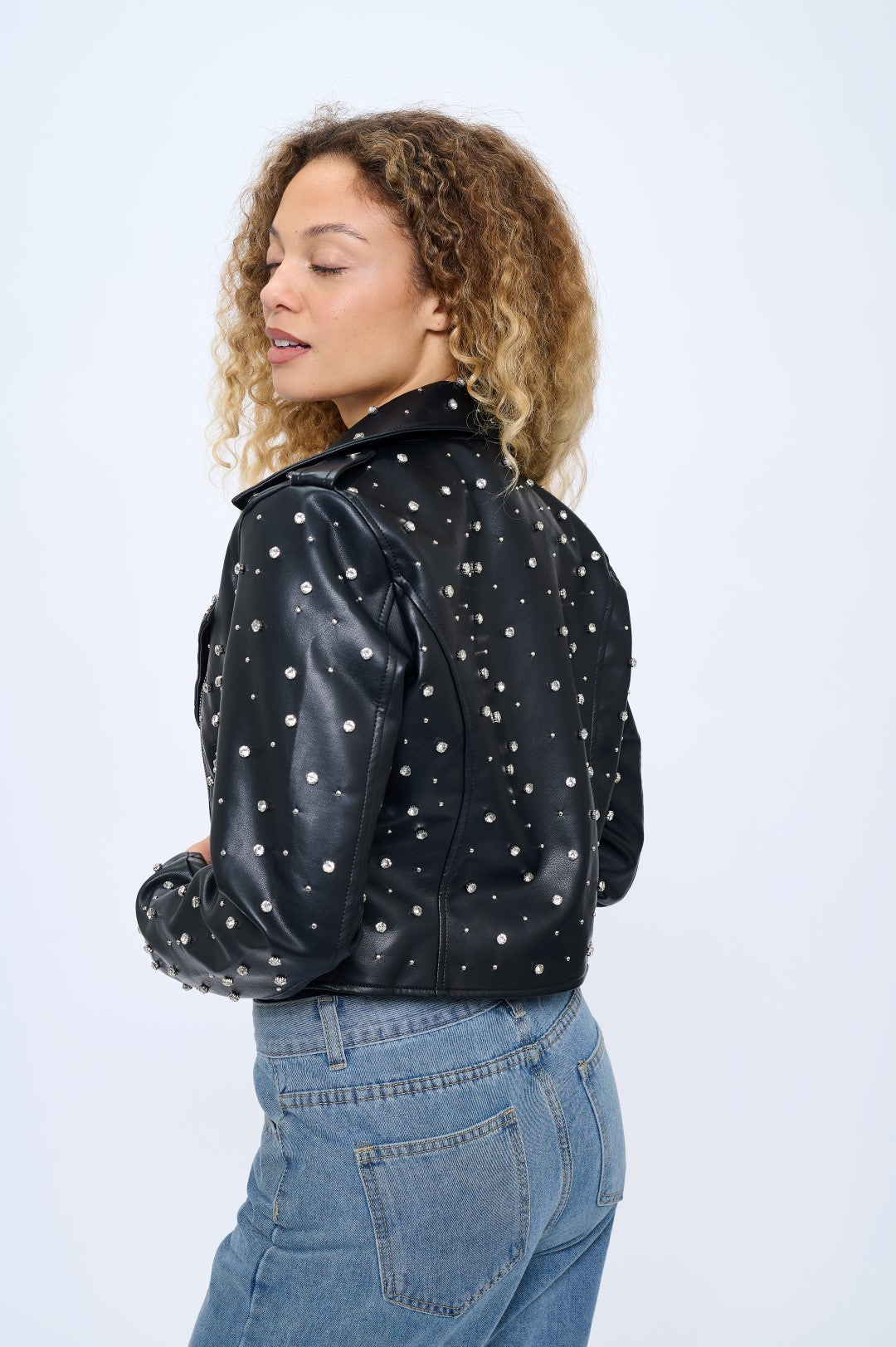 Starlight Studded Moto Jacket