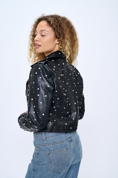 Starlight Studded Moto Jacket