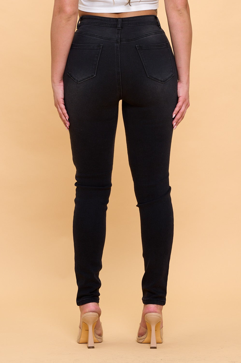 Premium Stretch High Waisted Skinny Jeans