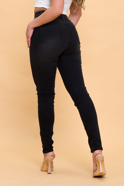 Premium Stretch High Waisted Skinny Jeans