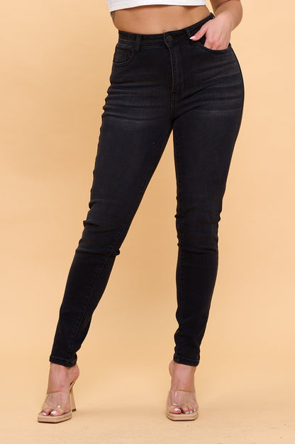Premium Stretch High Waisted Skinny Jeans