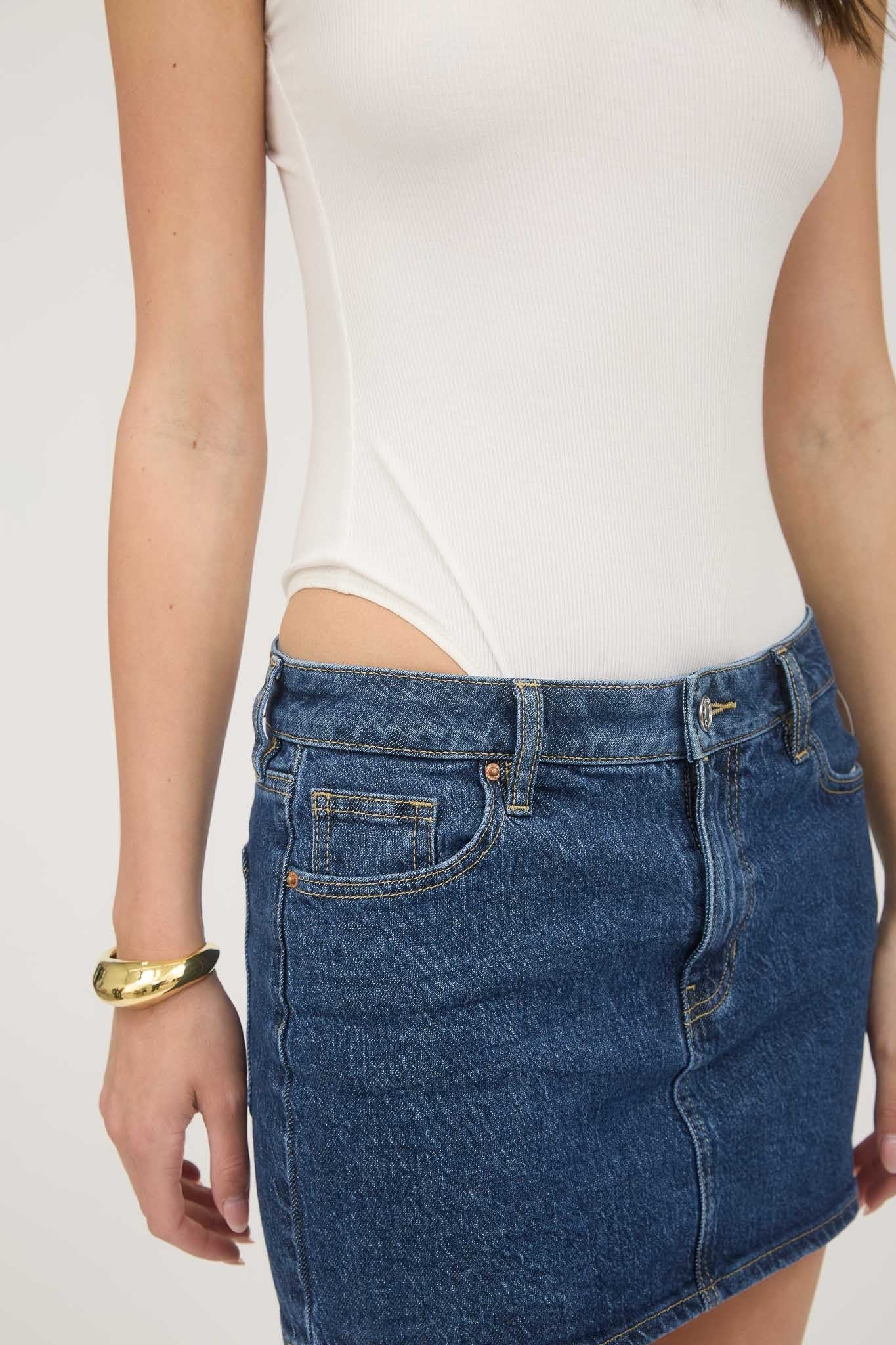 Round Neck Short Sleeve Knit Bodysuit