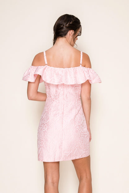 Rose Off-shoulder Mini Dress