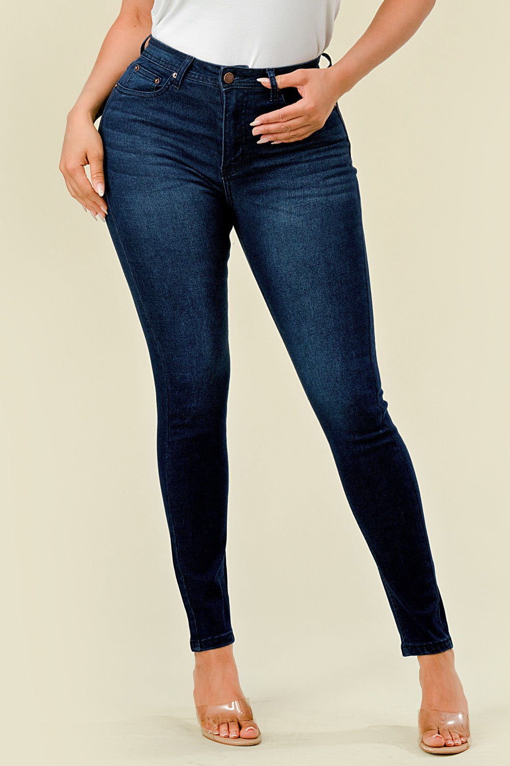 BO-300 Stretch High Waisted Skinny Jeans