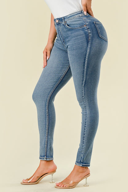 BO-300 Stretch High Waisted Skinny Jeans