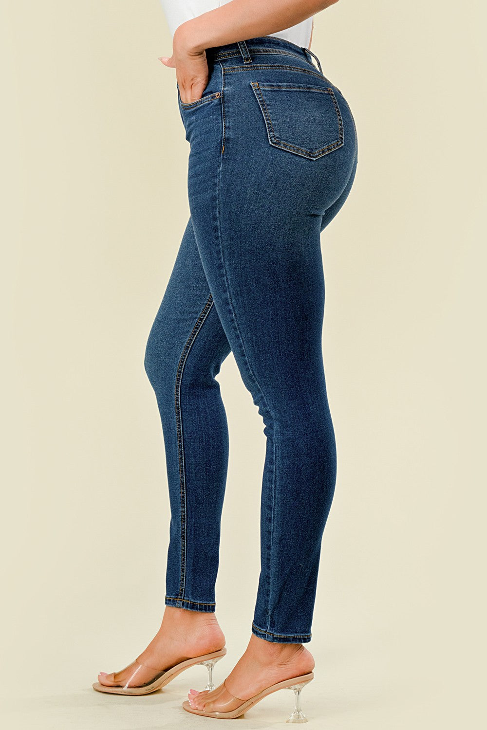 BO-300 Stretch High Waisted Skinny Jeans