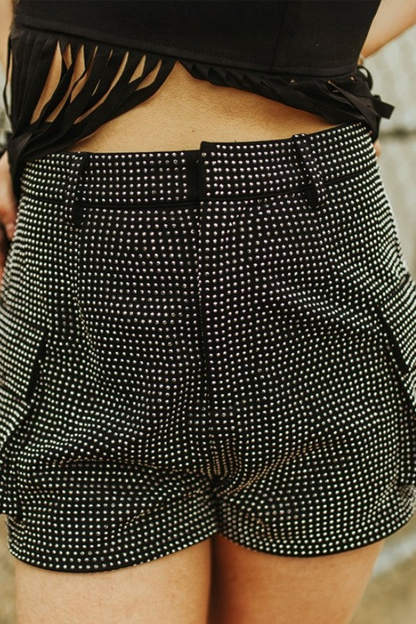rhinestone cargo shorts