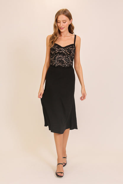 sweetheart lace cami top