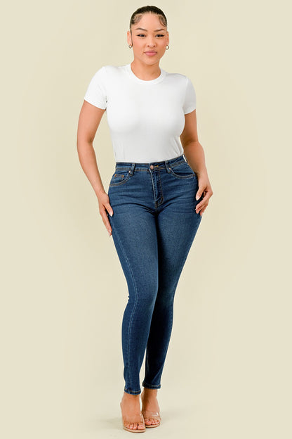 BO-300 Stretch High Waisted Skinny Jeans