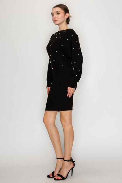 Pearl Long Sleeve Sweater Dress