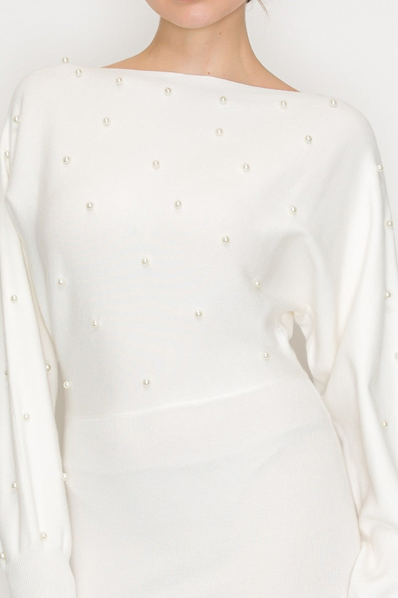 Pearl Long Sleeve Sweater Dress