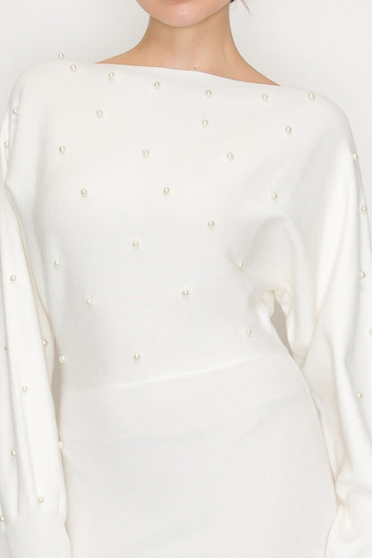 Pearl Long Sleeve Sweater Dress