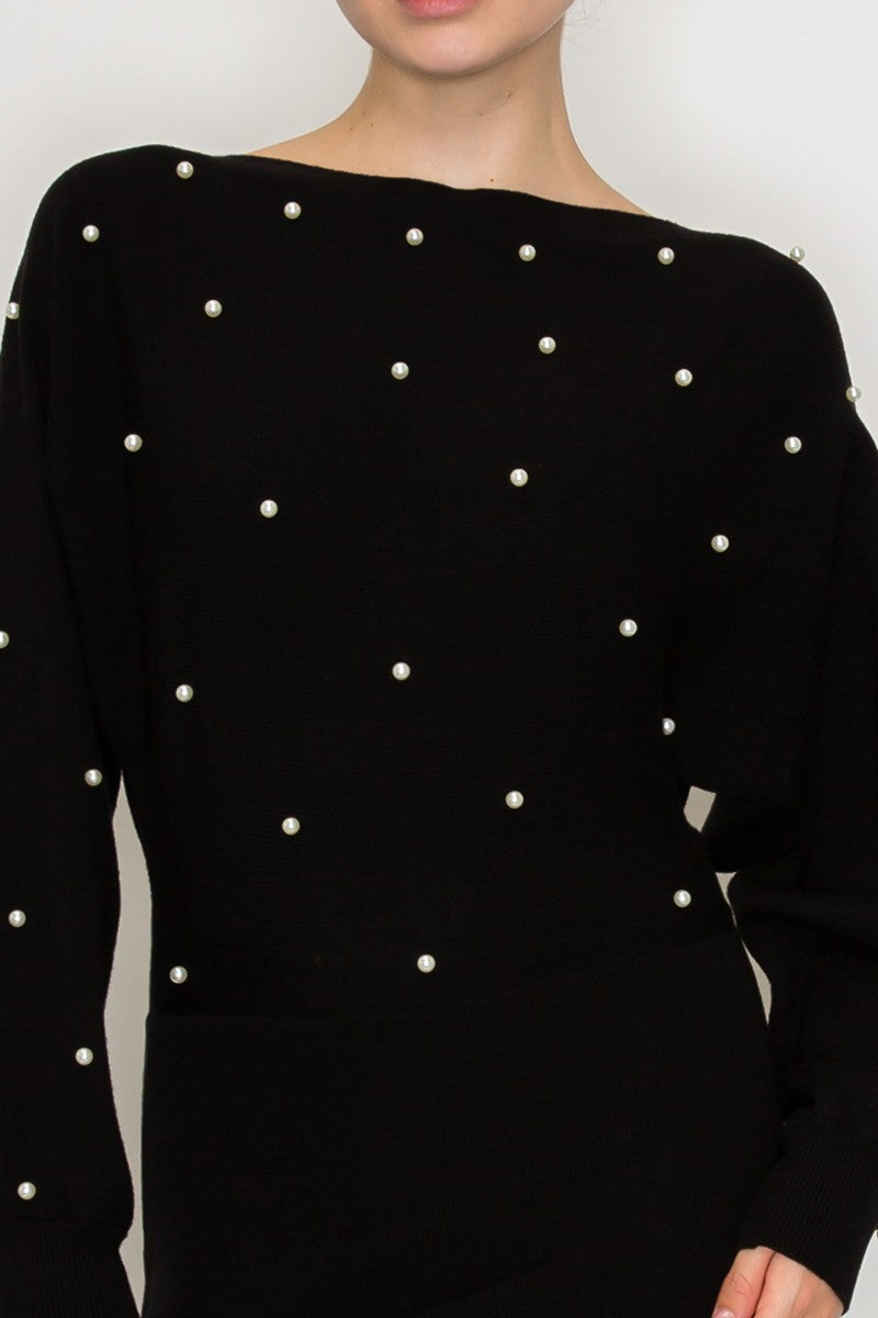Pearl Long Sleeve Sweater Dress