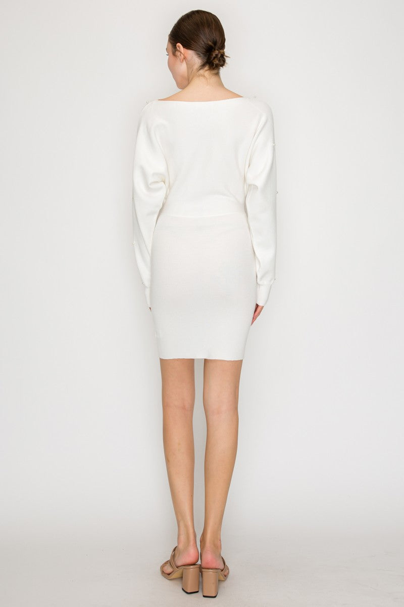 Pearl Long Sleeve Sweater Dress