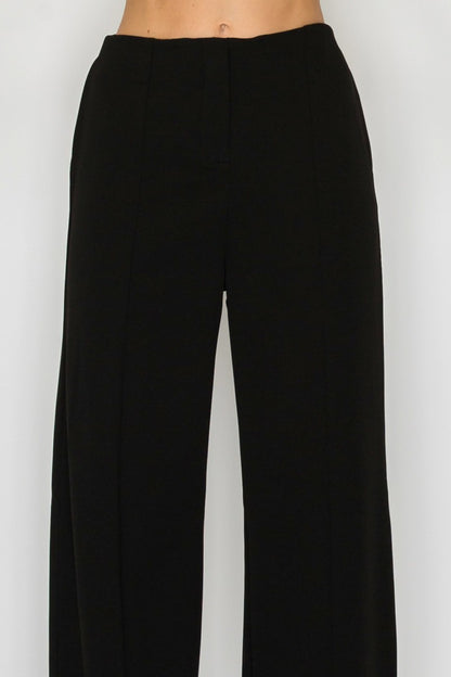 high waist wide leg pants