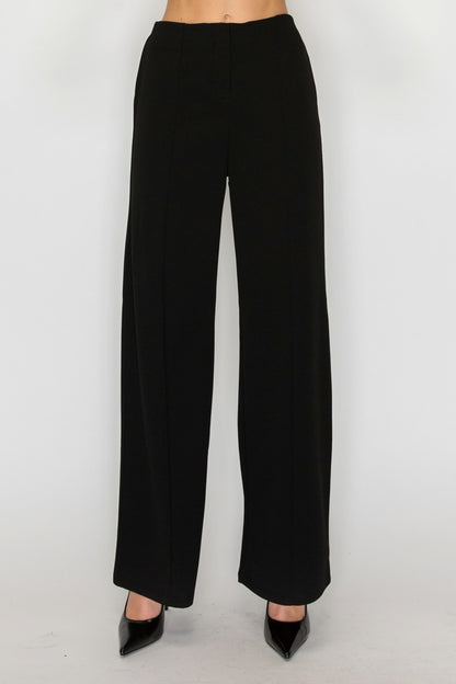 high waist wide leg pants