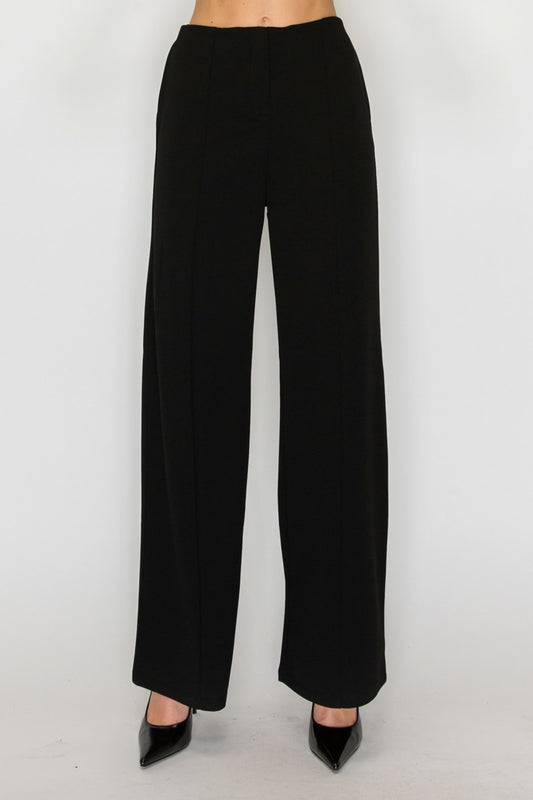 high waist wide leg pants