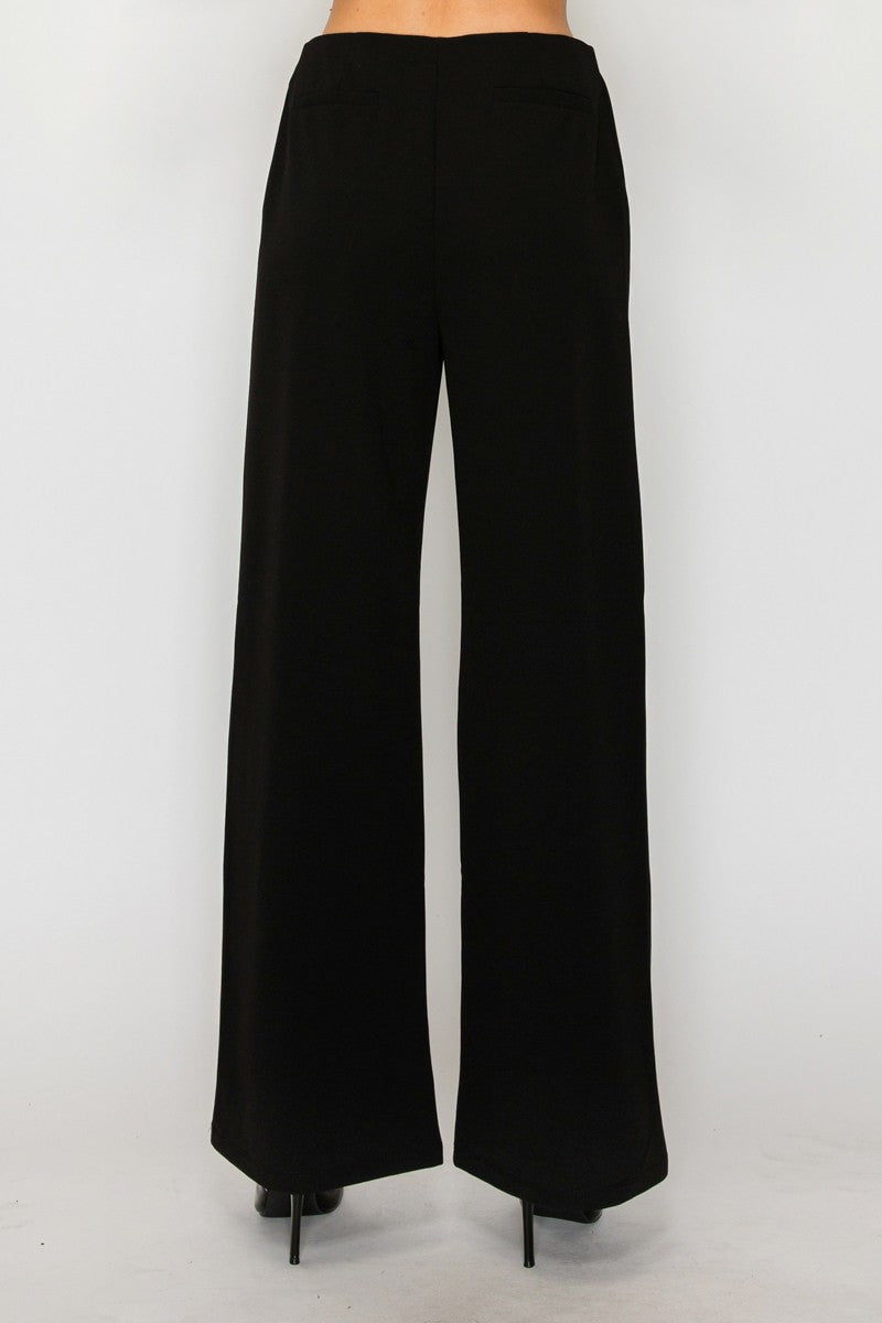 high waist wide leg pants