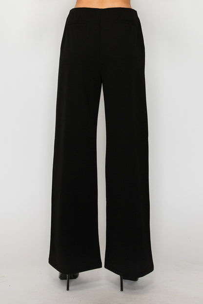 high waist wide leg pants