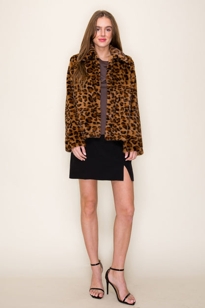 leopard fur coat