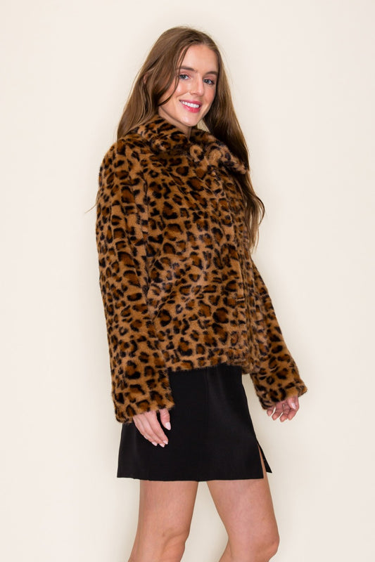 leopard fur coat
