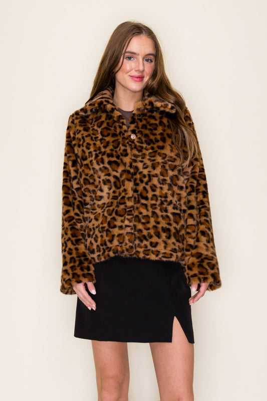 leopard fur coat