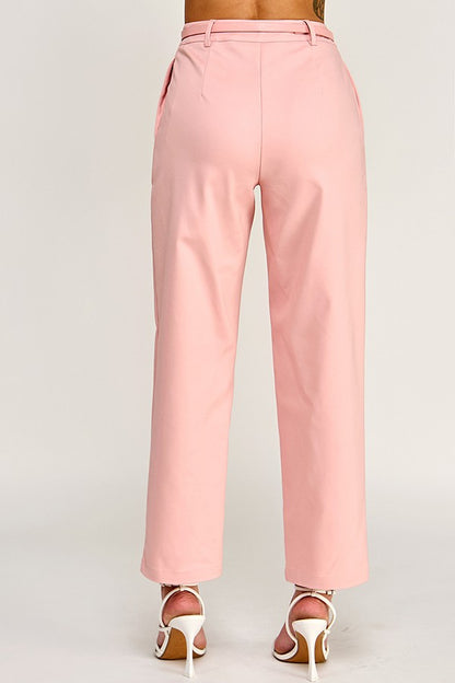 Gold Rose Belted Pants