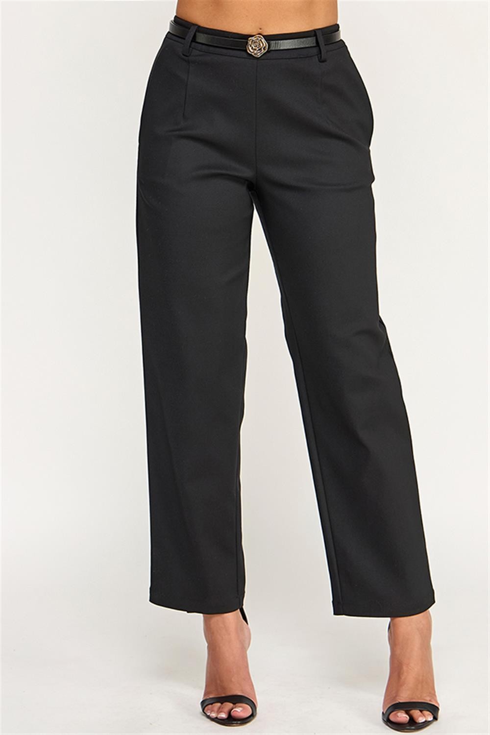 Gold Rose Belted Pants
