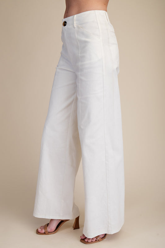 High Rise Wide Leg Pants