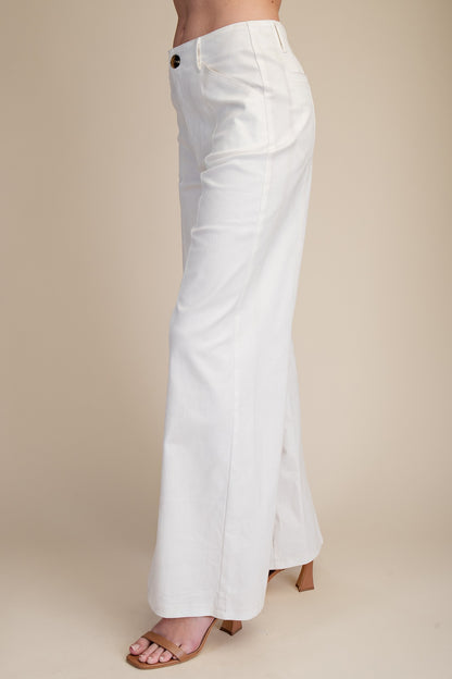 High Rise Wide Leg Pants