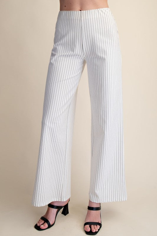 mid rise pin stripe pants