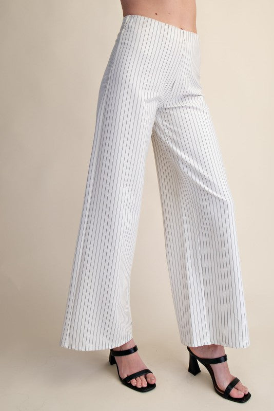 mid rise pin stripe pants